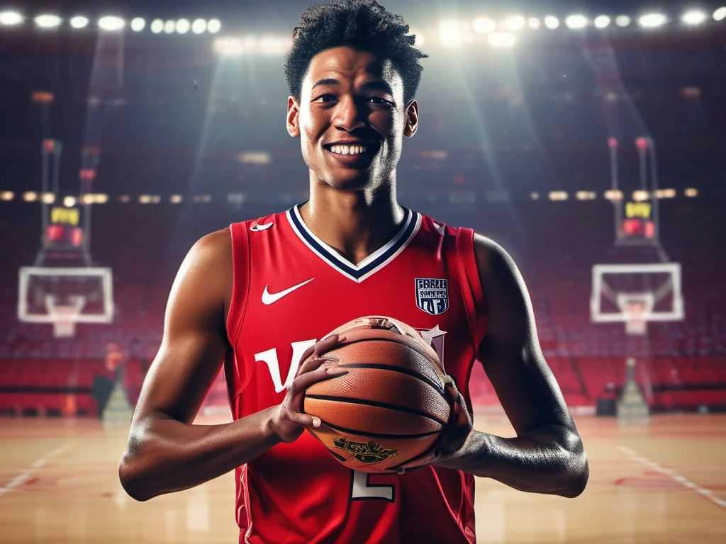 球员高举奖杯杰伦赫茨MVP